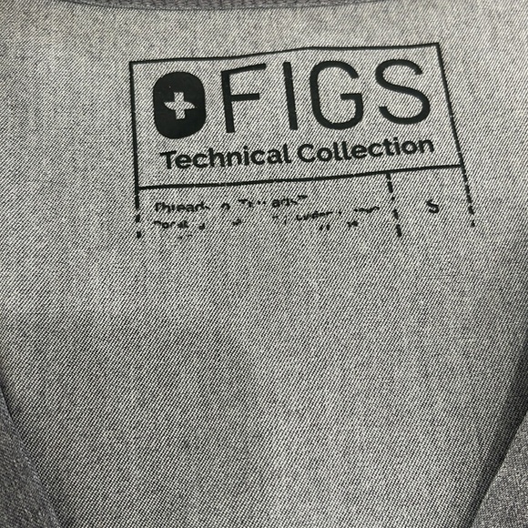 FIGS Casma Three-Pocket Scrub Top‎ Heather Denim Women's Small (Limited Edition) - Picture 7 of 11